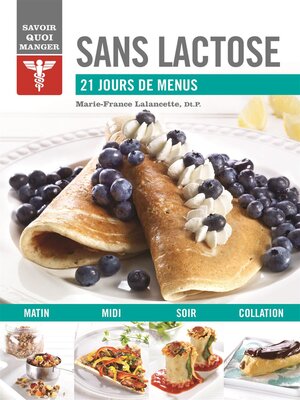 cover image of Sans lactose